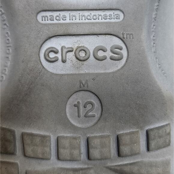 Crocs Men\'s Classic Gray Clogs/Sandals Size 12 Gray main image 7
